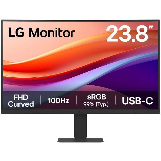 LG Led 24U421A Fhd Curved USB-C 23.8'' - (24U421A-B)