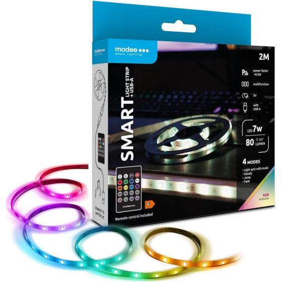 Modee ������ Led Smart �� ��������������� 7W IP20 Rgb & Usb 80lm 2M