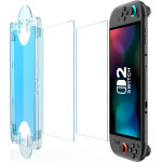 Techsuit - (2 pack) Premium Tempered Glass Switchaura With Applicator (NS1) - For Nintendo Switch 2, 9H Resistant - Clear