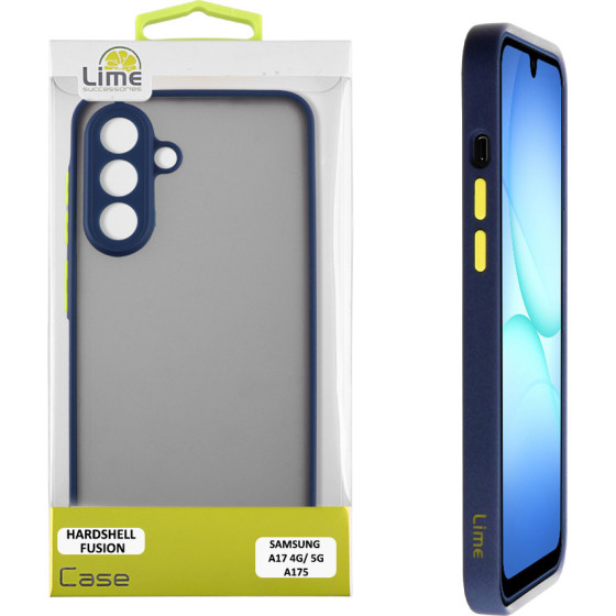 Lime Successories Lime ���� Samsung A17 4G A175/A17 5G A176 6.74'' Hardshell Fusion Full Camera Protection Blue With Yellow KEYS