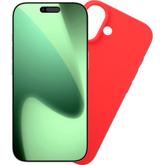 Volte-Tel ���� Iphone 17 6.3'' Silicon Tpu Camera Guard RED