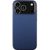 Volte-Tel ���� Iphone 17 Pro 6.3'' Carbon Lift Camera Guard Protection BLUE