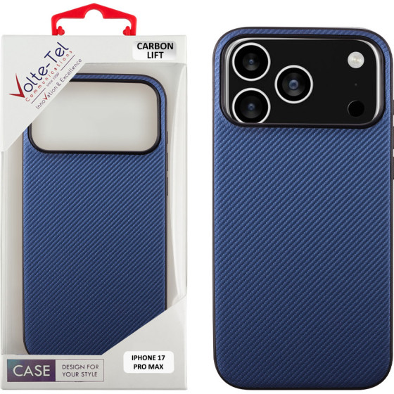 Volte-Tel ���� Iphone 17 Pro Max 6.9'' Carbon Lift Camera Guard Protection BLUE