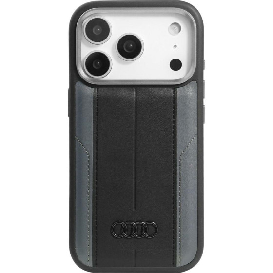 Audi Case A6 Synthetic Leather Magsafe For Iphone 17 Pro Black - (AU-TPUPCMIP17P-A6/D1-BK)