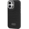 Audi Case Gt Synthetic Leather Magsafe For Iphone 17 Black - (AU-TPUPCMIP17-GT/D3-BK)