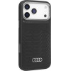 Audi Case Gt Synthetic Leather Magsafe For Iphone 17 Pro Black - (AU-TPUPCMIP17P-GT/D3-BK)
