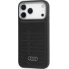Audi Case Gt Synthetic Leather Magsafe For Iphone 17 Pro Black - (AU-TPUPCMIP17P-GT/D3-BK)