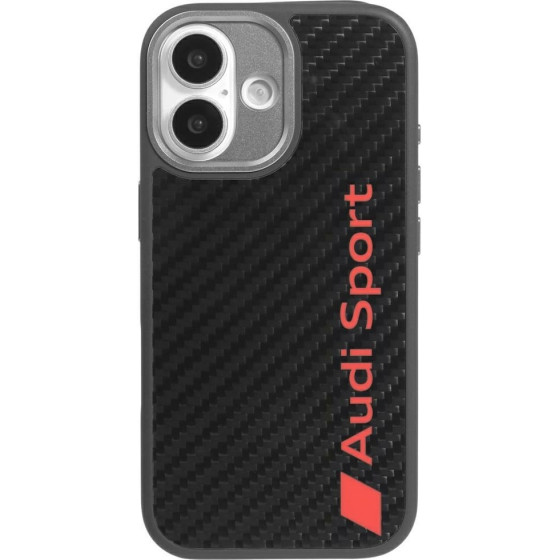 Audi Case R8 Carbon Fiber Magsafe For Iphone 17 Black - (AUS-TPUPCMIP17-R8/D2-BK)