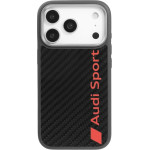 Audi Case R8 Carbon Fiber Magsafe For Iphone 17 Pro Black - (AUS-TPUPCMIP17P-R8/D2-BK)