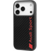 Audi Case R8 Carbon Fiber Magsafe For Iphone 17 Pro Black - (AUS-TPUPCMIP17P-R8/D2-BK)