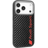 Audi Case R8 Carbon Fiber Magsafe For Iphone 17 Pro Black - (AUS-TPUPCMIP17P-R8/D2-BK)
