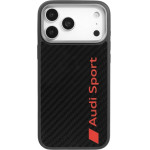 Audi Case R8 Carbon Fiber Magsafe For Iphone 17 Pro Max Black - (AUS-TPUPCMIP17PM-R8/D2-BK)