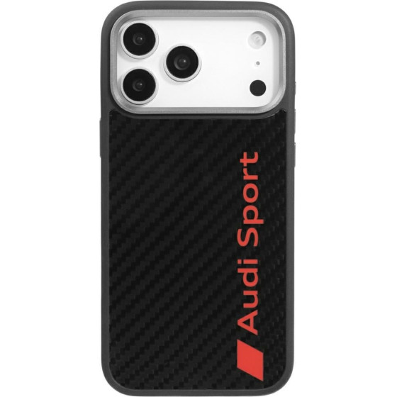 Audi Case R8 Carbon Fiber Magsafe For Iphone 17 Pro Max Black - (AUS-TPUPCMIP17PM-R8/D2-BK)