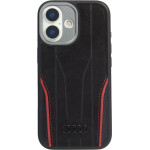 Audi Case R8 Genuine Leather Magsafe For Iphone 17 black-Red - (AU-TPUPCMIP17-R8/D3-RD)