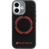 Audi Case Rsq Carbon Fiber Sport Red Circle Magsafe For Iphone 17 Black - (AUS-TPUPCMIP17-RSQ/D5-BK)