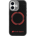 Audi Case Rsq Carbon Fiber Sport Red Circle Magsafe For Iphone 17 Black - (AUS-TPUPCMIP17-RSQ/D5-BK)