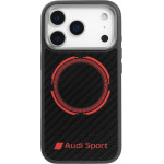Audi Case Rsq Carbon Fiber Sport Red Circle Magsafe For Iphone 17 Pro Black - (AUS-TPUPCMIP17P-RSQ/D5-BK)