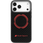 Audi Case Rsq Carbon Fiber Sport Red Circle Magsafe For Iphone 17 Pro Max Black - (AUS-TPUPCMIP17PM-RSQ/D5-BK)