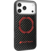 Audi Case Rsq Carbon Fiber Sport Red Circle Magsafe For Iphone 17 Pro Max Black - (AUS-TPUPCMIP17PM-RSQ/D5-BK)