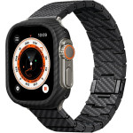 Pitaka Band Carbon Fiber Modern For Apple Watch 1/2/3/4/5/6/7/8/9/10/SE/Ultra/Ultra2 Black Grey - (AWB2307)
