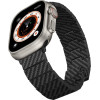 Pitaka Band Carbon Fiber Modern For Apple Watch 1/2/3/4/5/6/7/8/9/10/SE/Ultra/Ultra2 Black Grey - (AWB2307)