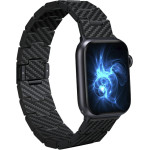 Pitaka Band Carbon Fiber Retro For Apple Watch 1/2/3/4/5/6/7/8/9/10/SE/Ultra/Ultra2 Black Grey - (AWB2311)