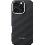 Pitaka Case Ultra-Slim Magsafe For Iphone 16 Pro Max Black Grey - (KI1601PMA)