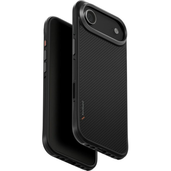 UNIQ Keva Case For Iphone 17 Air Magclick Charging Black - (UNIQ-IP6.6(2025)-KEVAMCBLK)