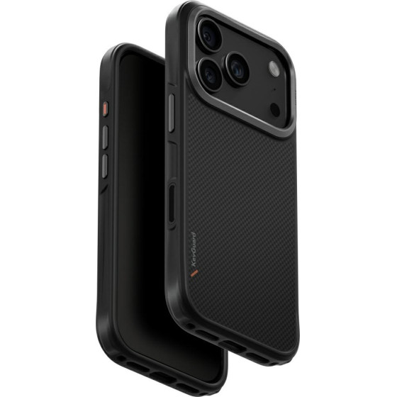 UNIQ Keva Case For Iphone 17 Pro Magclick Charging Black - (UNIQ-IP6.3P(2025)-KEVAMCBLK)