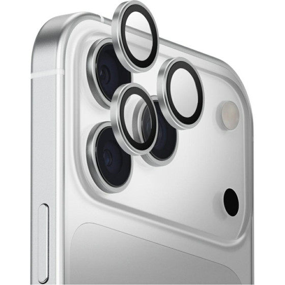 UNIQ Optix Aluminum Camera Lens Protector For Iphone 17 Pro / Iphone 17 Pro Max With Applicator Silv - (UNIQ-IP6.3P-6.9P(2025)-ALENSSIL)