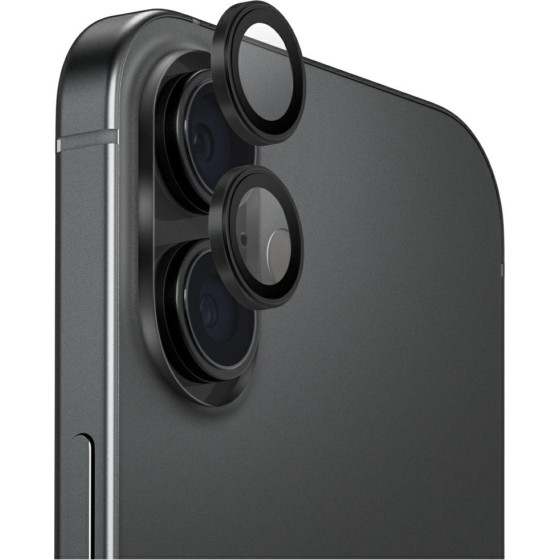 UNIQ Optix Aluminum Camera Lens Protector For Iphone 17 With Applicator, Black - (UNIQ-IP6.3(2025)-ALENSBLK)