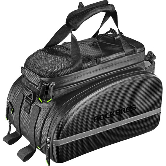 Rockbros A6-6 Bicycle Bag For trunk, 35 l, With fold-Out Pockets - Black 5907769362163 - (Rockbros-A6-6)