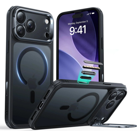 ESR - Classic Hybrid Halolock Kickstand - Iphone 17 Pro - Frosted Black