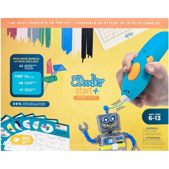 3Doodler Start Plus Costc komplektas rozszerzony 3D pen 0.77 mm Turquoise - (SPLUS-COSTC)