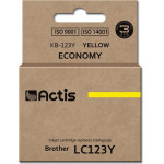 ACTIS Ink (replacement for Brother LC123Y/LC121Y; Standard; 10 ml; yellow) - (KB-123Y)