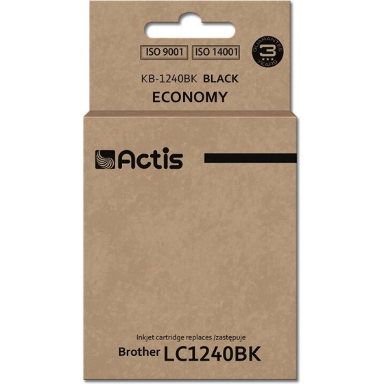ACTIS Ink (replacement for Brother LC1240BK/LC1220BK; Standard; 19 ml; 600 pages, black) - (KB-1240Bk)