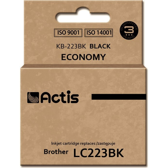 ACTIS ink (replacement for Brother LC223BK; Standard; 16 ml; black) - (KB-223Bk)