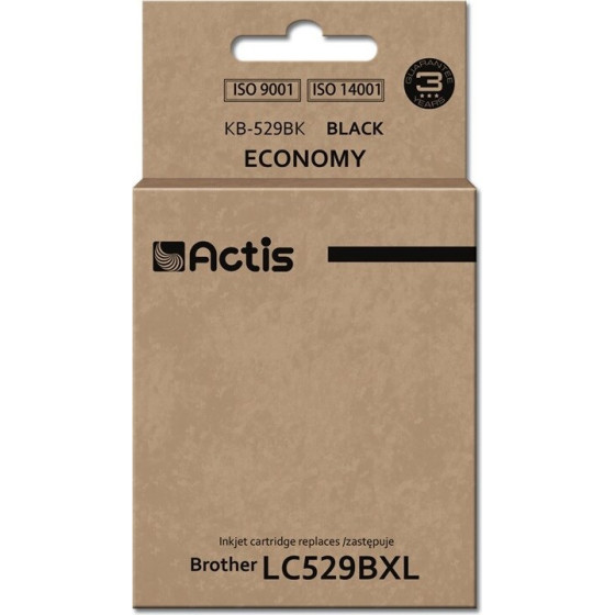 ACTIS Ink (replacement for Brother LC529BK; Standard; 58 ml; black) - (KB-529Bk)