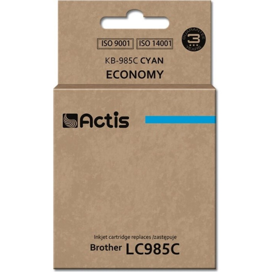 ACTIS Ink (replacement for Brother LC985C; Standard; 19,5 ml; cyan) - (KB-985C)