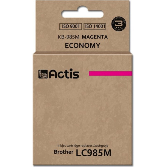 ACTIS Ink (replacement for Brother LC985M; Standard; 19,5 ml; magenta) - (KB-985M)