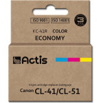 ACTIS Ink (replacement for Canon CL-41/CL-51; Standard; 18 ml; color: cyan, magenta, yellow) - (KC-41R)