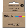 ACTIS Ink (replacement for Canon CL-513; Standard; 15 ml; color: cyan, magenta, yellow) - (KC-513R)