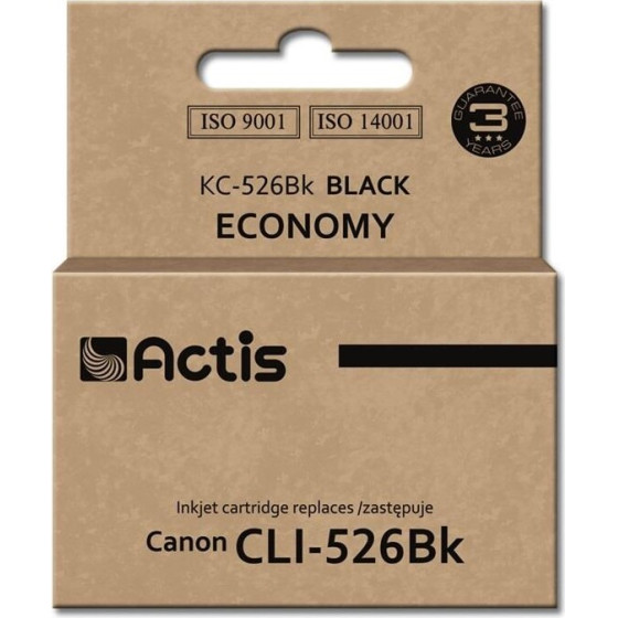 ACTIS Ink (replacement for Canon CLI-526BK; Standard; 10 ml; black) - (KC-526Bk)
