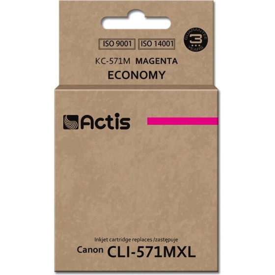 ACTIS Ink (replacement for Canon CLI-571M; Standard; 12 ml; magenta) - (KC-571M)