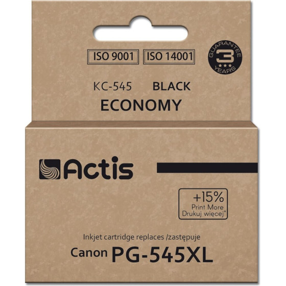 ACTIS Ink (replacement for Canon PG-545XL; Supreme; 15 ml; 207 pages; black). - (KC-545)