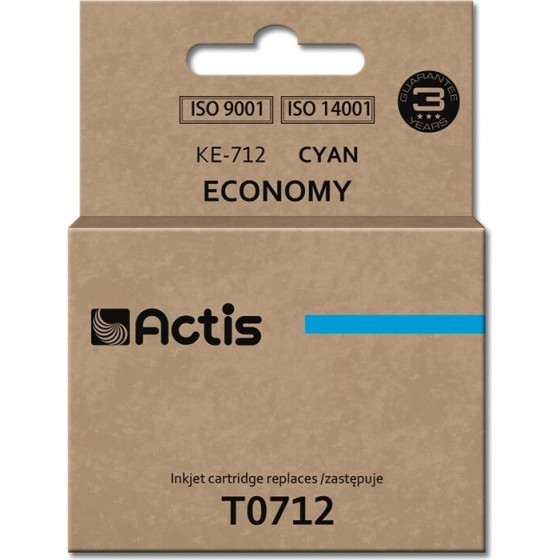 ACTIS Ink (replacement for Epson T0712, T0892, T1002; Standard; 13.5 ml; cyan) - (KE-712)