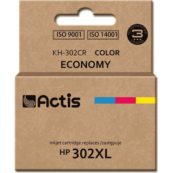 ACTIS ink (replacement for HP 302XL F6U67AE; Premium; 21 ml; color) - (KH-302CR)