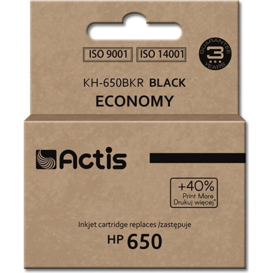 ACTIS ink (replacement for HP 650 CZ101AE; Standard; 15 ml; black) - (KH-650BKR)