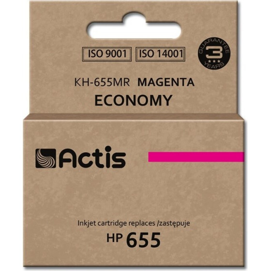 ACTIS ink (replacement for HP 655 CZ111AE; Standard; 12 ml; magenta) - (KH-655MR)