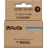 ACTIS ink (replacement for HP 903XL T6M03AE; Standard; 12 ml; cyan) - New Chip - (KH-903CR)